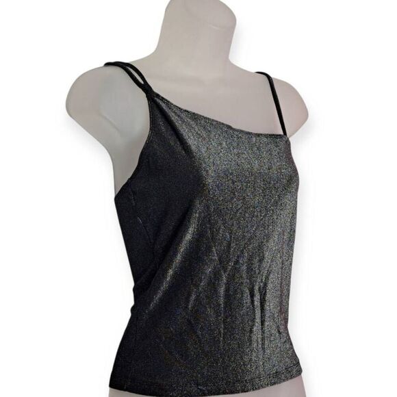 A Byer California Women's Vintage 90s Metallic Strappy Top size M - Picture 2 of 6